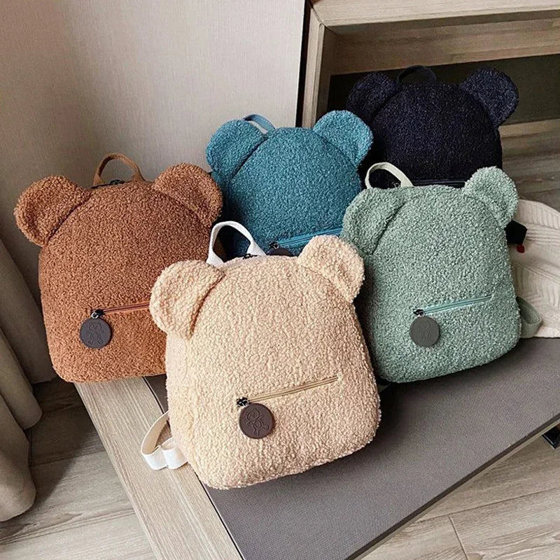 Petits sacs à dos maternelle en forme d'ours, légers et adaptés aux jeunes enfants