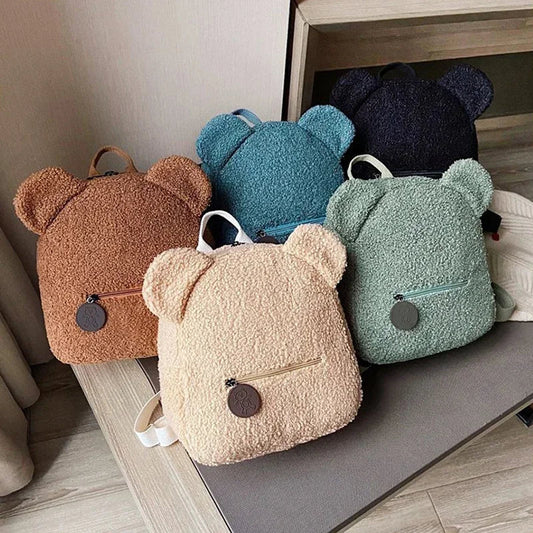 Petits sacs à dos maternelle en forme d'ours, légers et adaptés aux jeunes enfants
